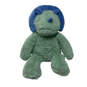 Roarie Triceratops Douglas Cuddle Toys Plush Stuffed Dinosaur Green & Blue